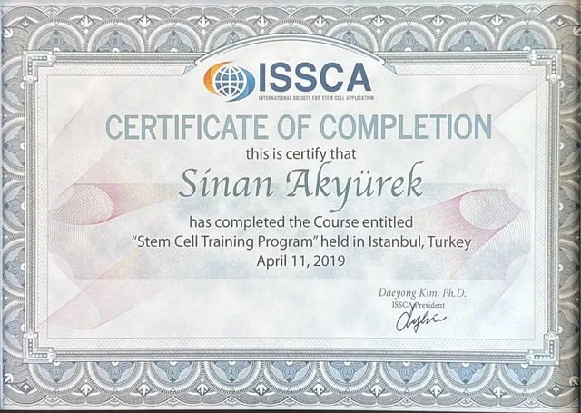 ISSCA — Kök Hücre Sertifikası